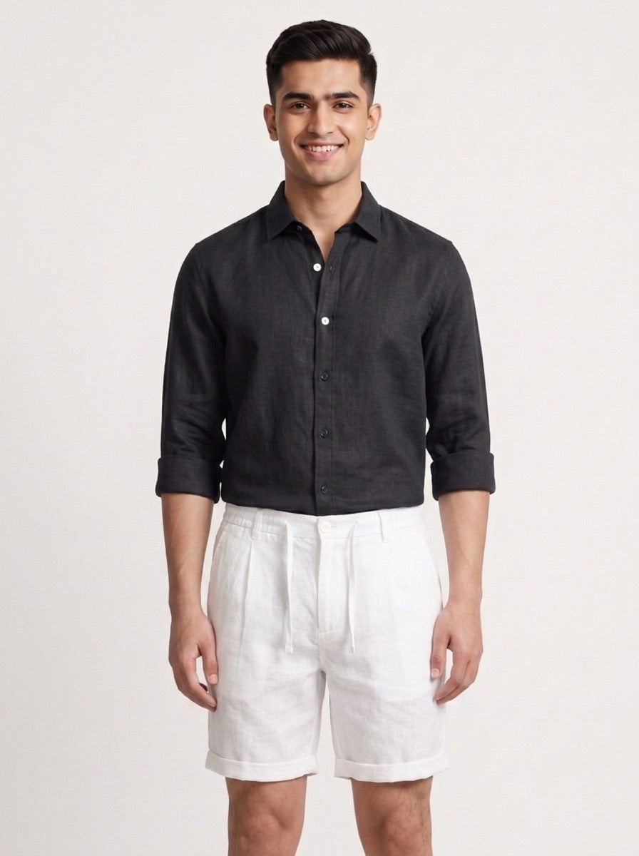 FILO Air (Linen Shorts) - Vanilla White