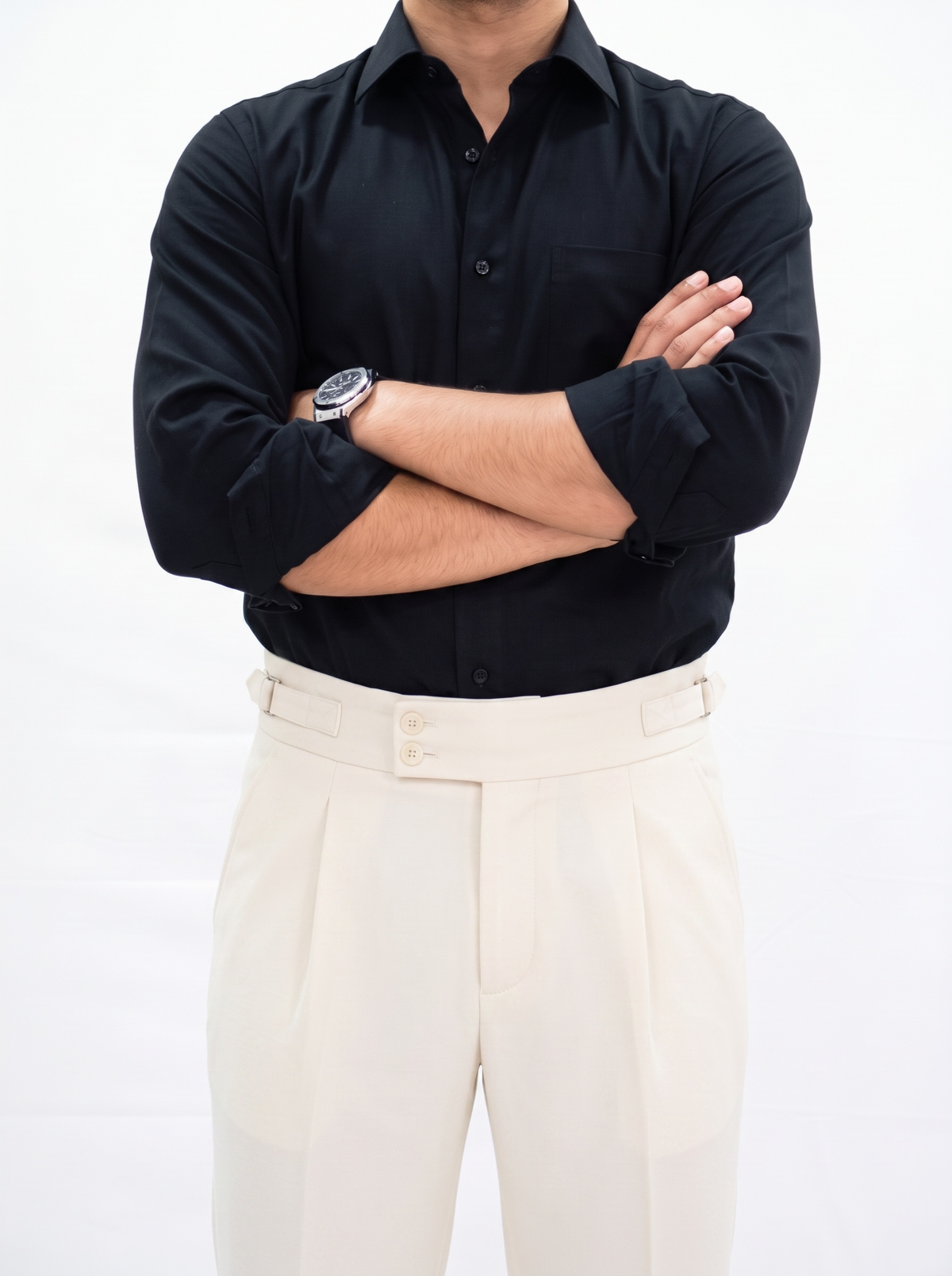 FILO Buckle Pants Style 2 - Vanilla White