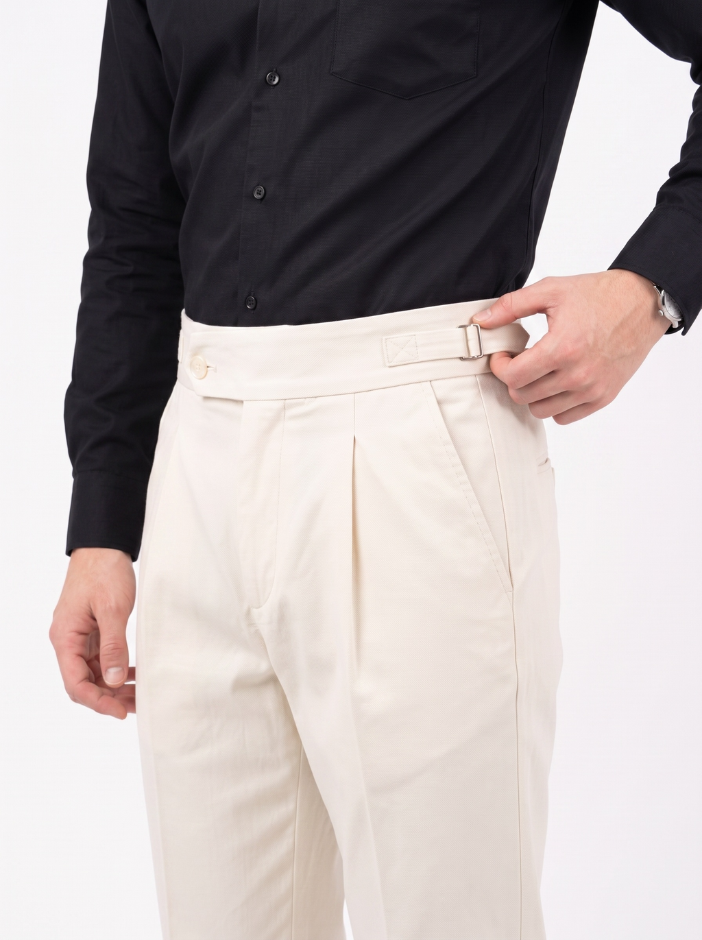 FILO Buckle Pants Style 2 - Vanilla White