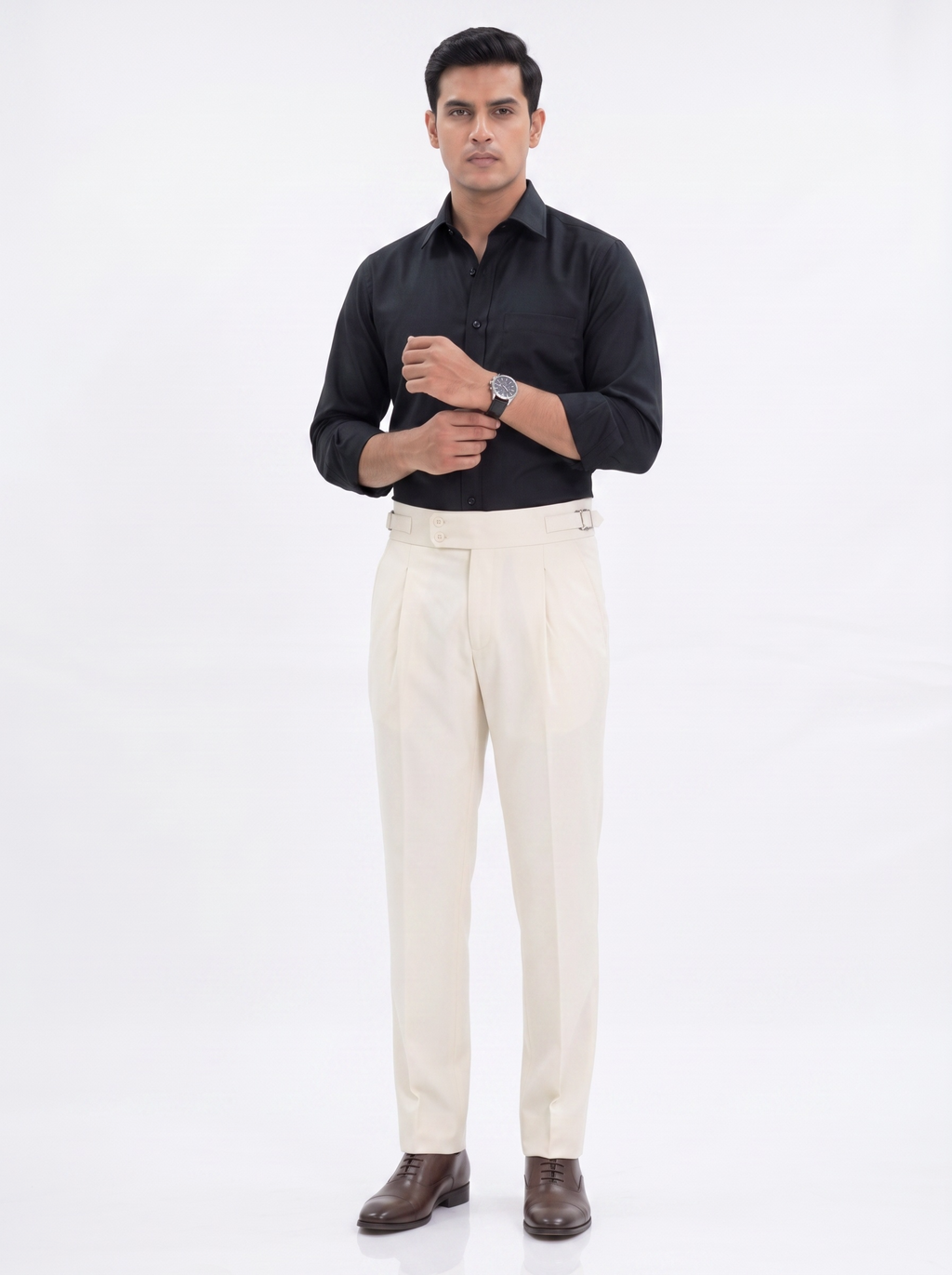 FILO Buckle Pants Style 2 - Vanilla White