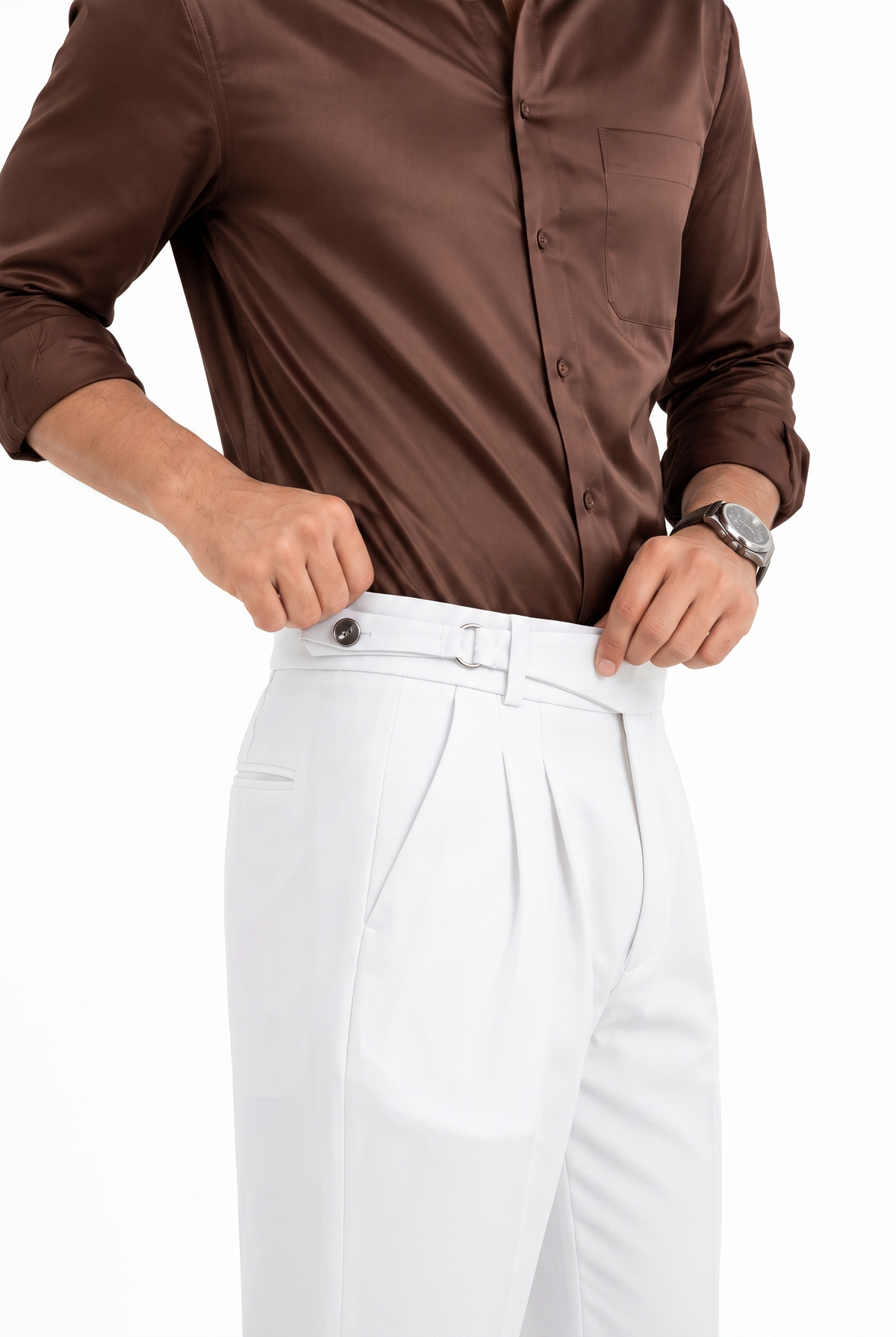 FILO Buckle Pants Style 1 - Vanilla White