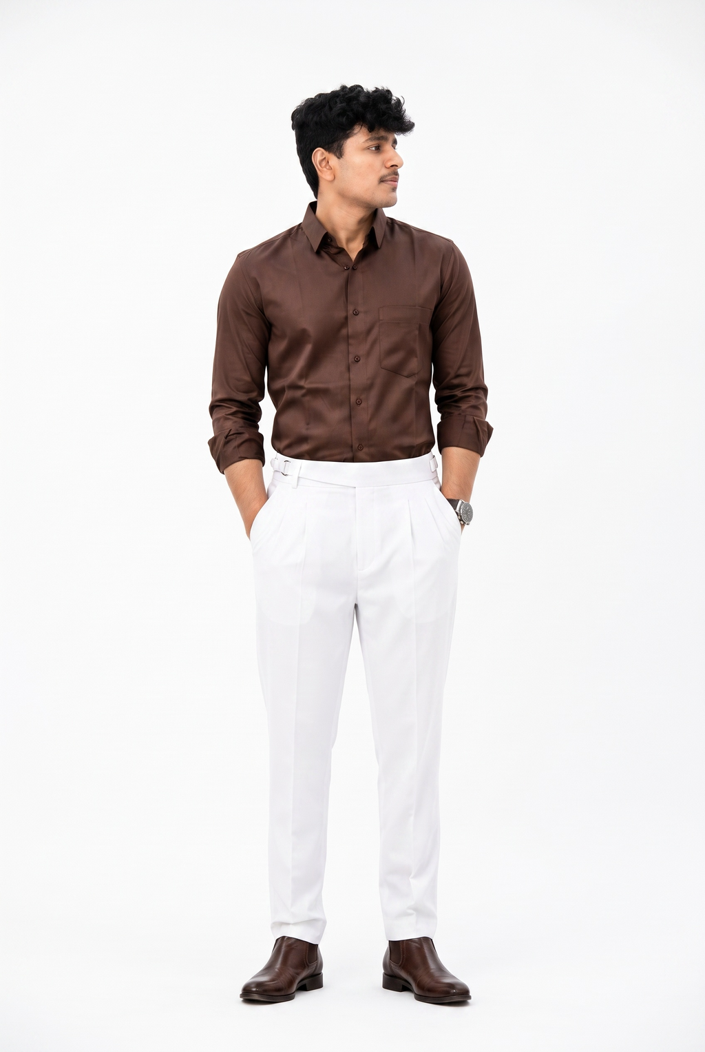 FILO Buckle Pants Style 1 - Vanilla White