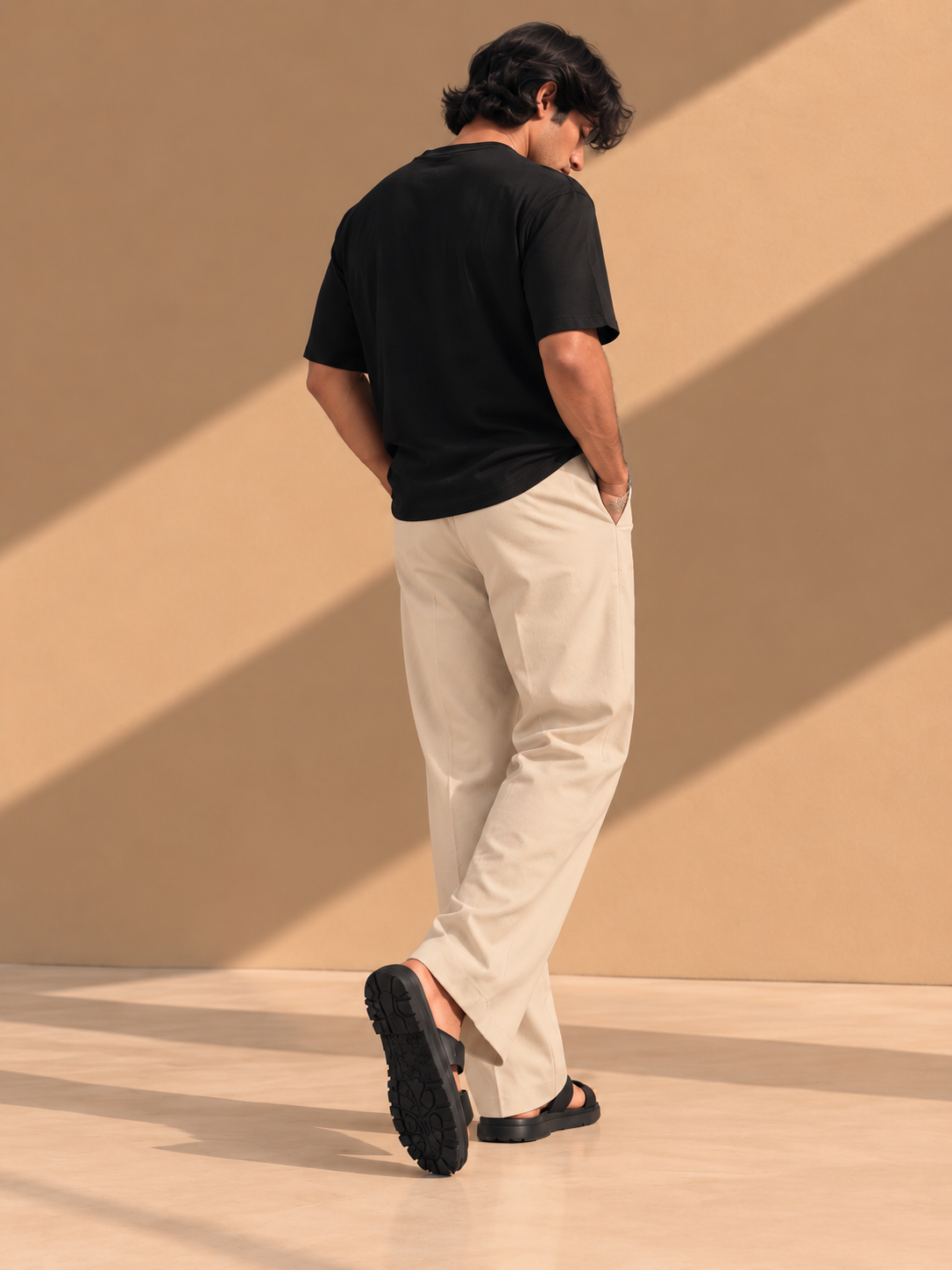 Korean Pant - Champagne Sand