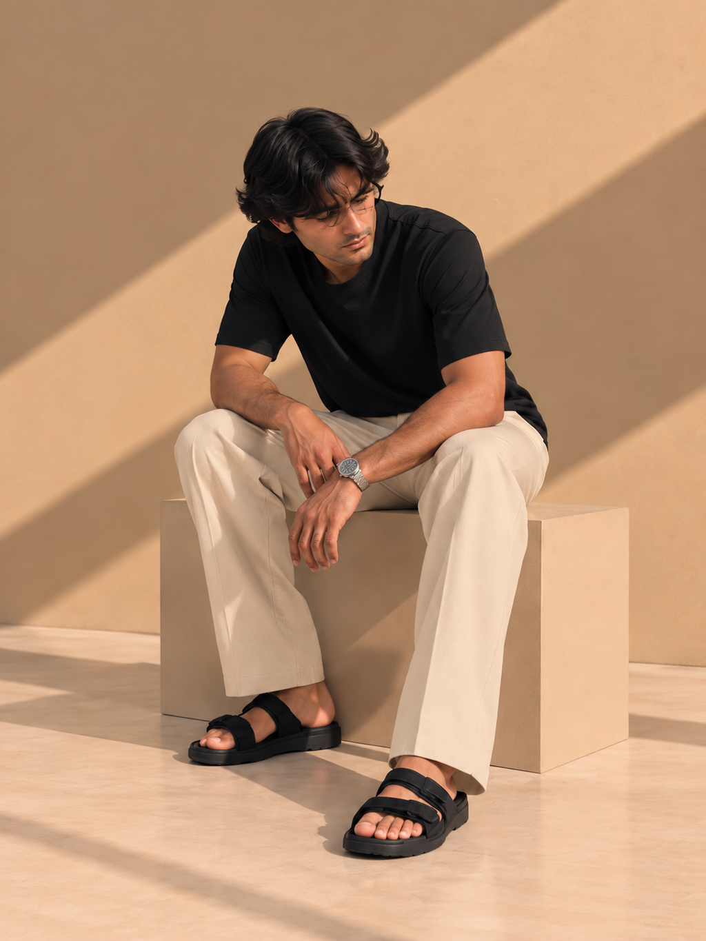 Korean Pant - Champagne Sand