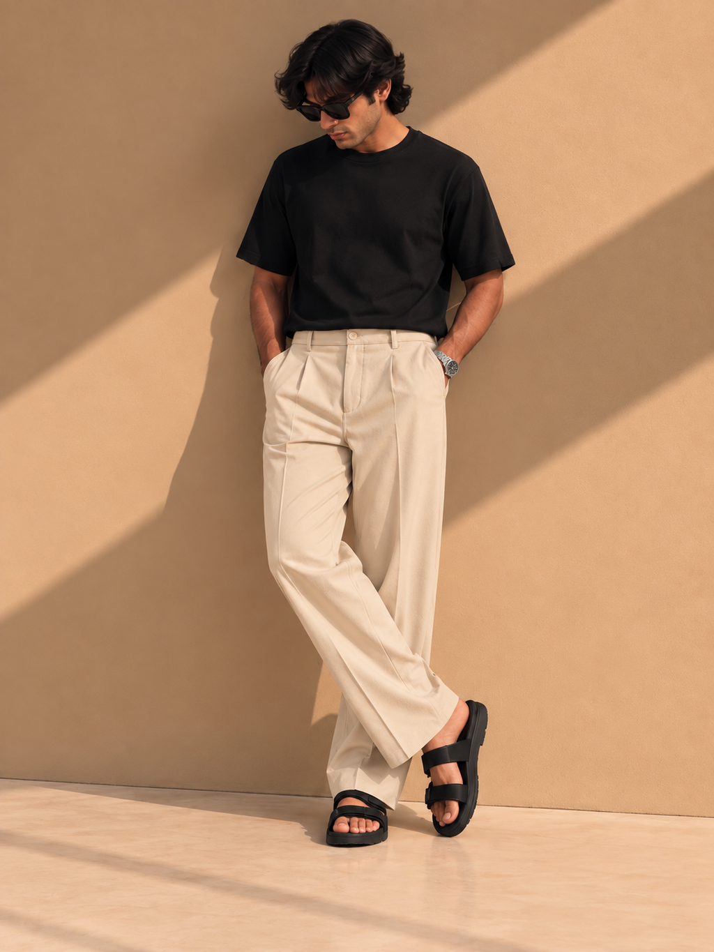 Korean Pant - Champagne Sand